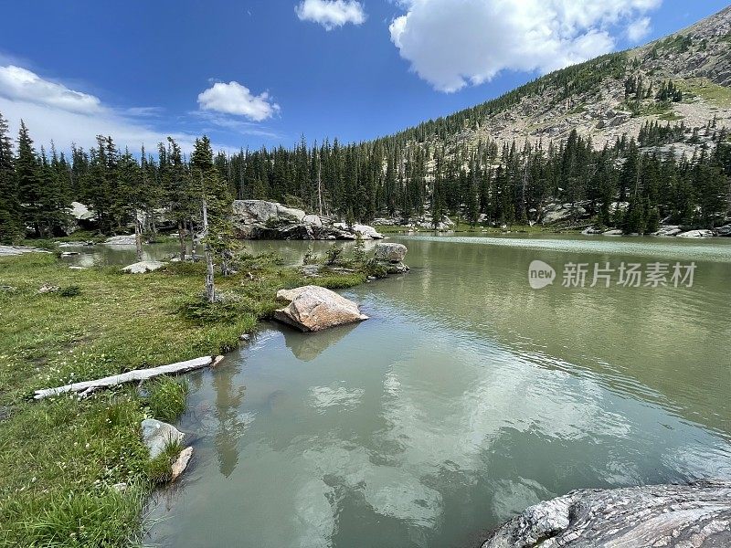 科伦拜恩湖，科罗拉多州-印第安峰荒野- Junco湖小道头